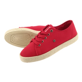 Bailarinas alpargatas zapatos de mujer rojo Big star 274424 4