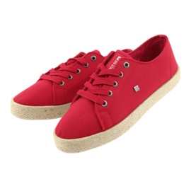 Bailarinas alpargatas zapatos de mujer rojo Big star 274424 3