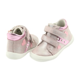 American Club Zapatillas deportivas ADI para niños en corazones americanos gris rosa 4