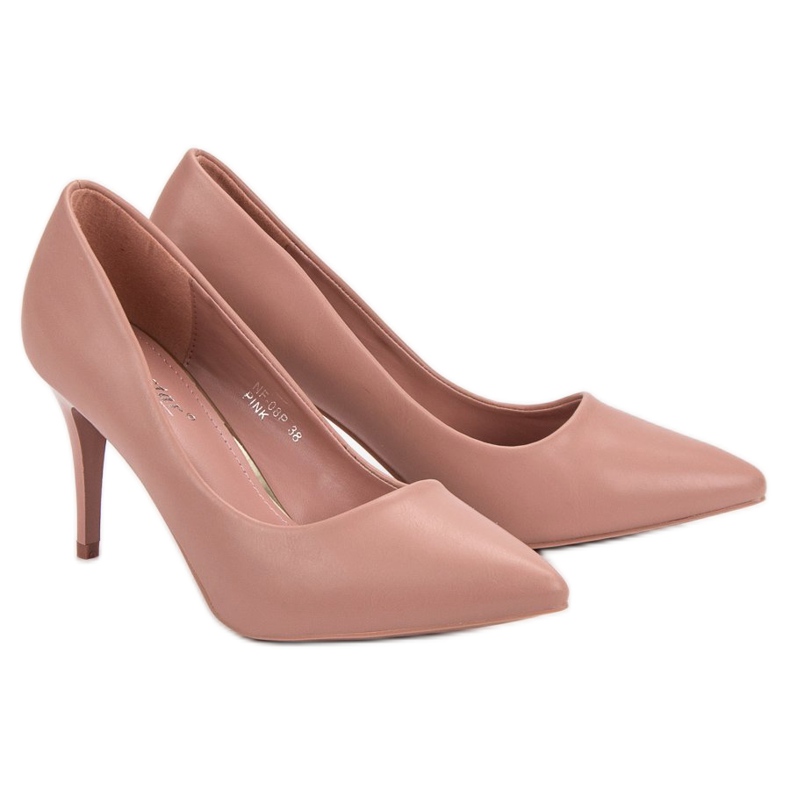 Seastar Tacones elegantes en polvo rosado 1
