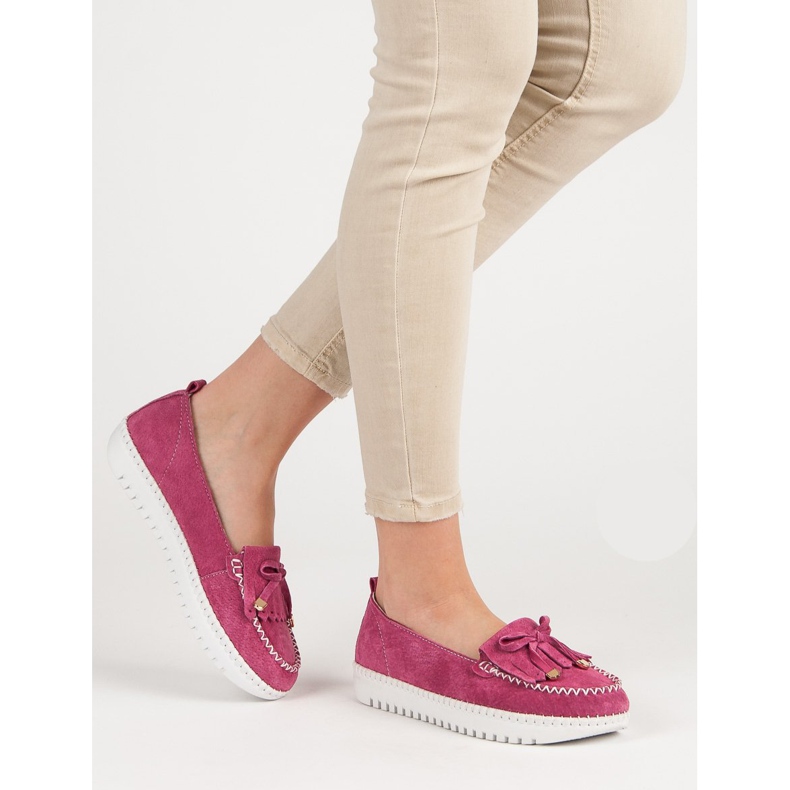 Filippo Mocasines de cuero de moda rosado 1 Filippo Mocasines de cuero de moda rosado 1