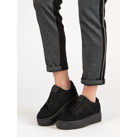 Zapatos deportivos de gamuza negro 1 Zapatos deportivos de gamuza negro 1