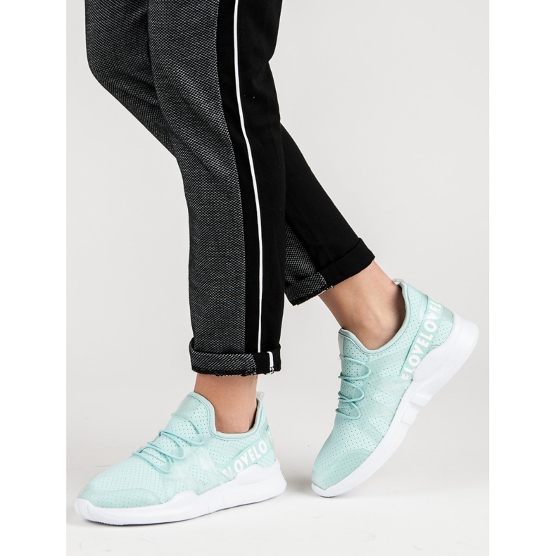 Calzado Deportivo Textil Menta azul 1
