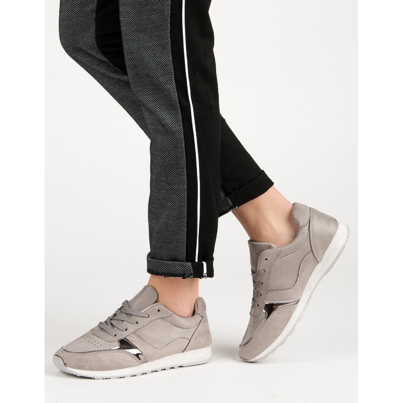 Jumex Calzado deportivo cómodo gris 2