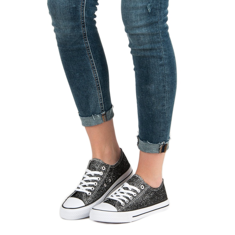 Zapatillas negras con Borkat negro 2 Zapatillas negras con Borkat negro 2