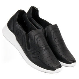 Queen Bee Zapatillas sin cordones ligeras negro 3