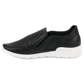 Queen Bee Zapatillas sin cordones ligeras negro 5