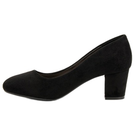 Seastar Zapatos de tacón de ante en un pilar negro 4