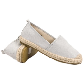 Bestelle Alpargatas de ante gris 5