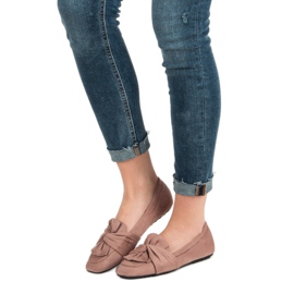 Bailarinas de ante en polvo rosado 1