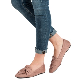 Bailarinas de ante en polvo rosado 2