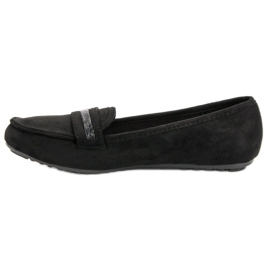 Mocasines casuales de ante negro 5