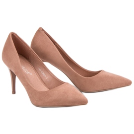 Bestelle Tacones de ante en polvo rosado 6