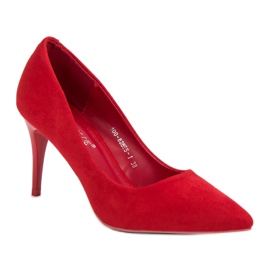 Bestelle Tacones de ante rojos 5