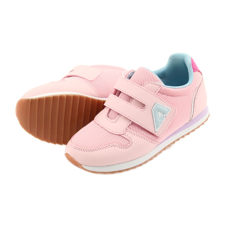 American Club Calzado deportivo americano para niñas jogging violeta azul rosado 5