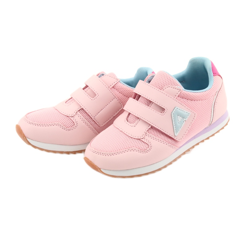 American Club Calzado deportivo americano para niñas jogging violeta azul rosado 3