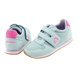 American Club Calzado deportivo americano para niñas jogging violeta azul rosado 4