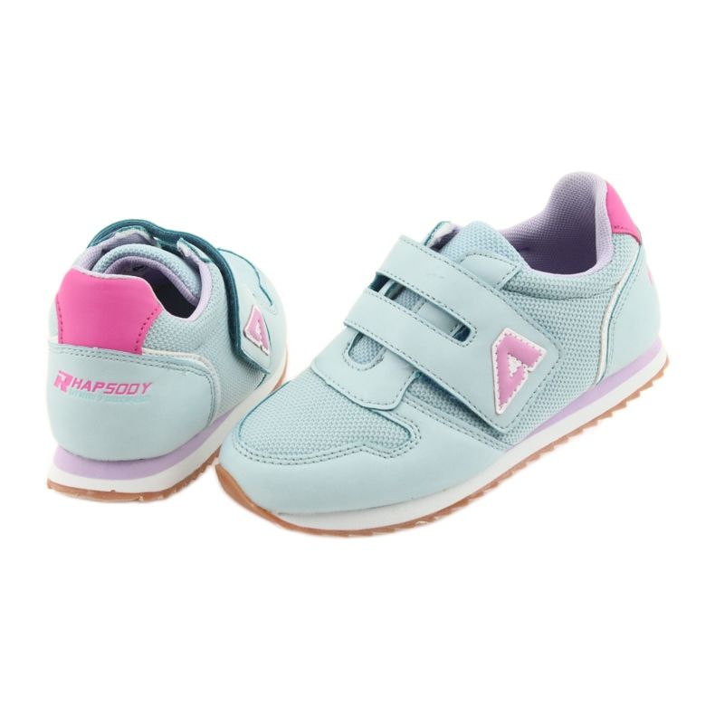 American Club Calzado deportivo americano para niñas jogging púrpura azul rosa 4