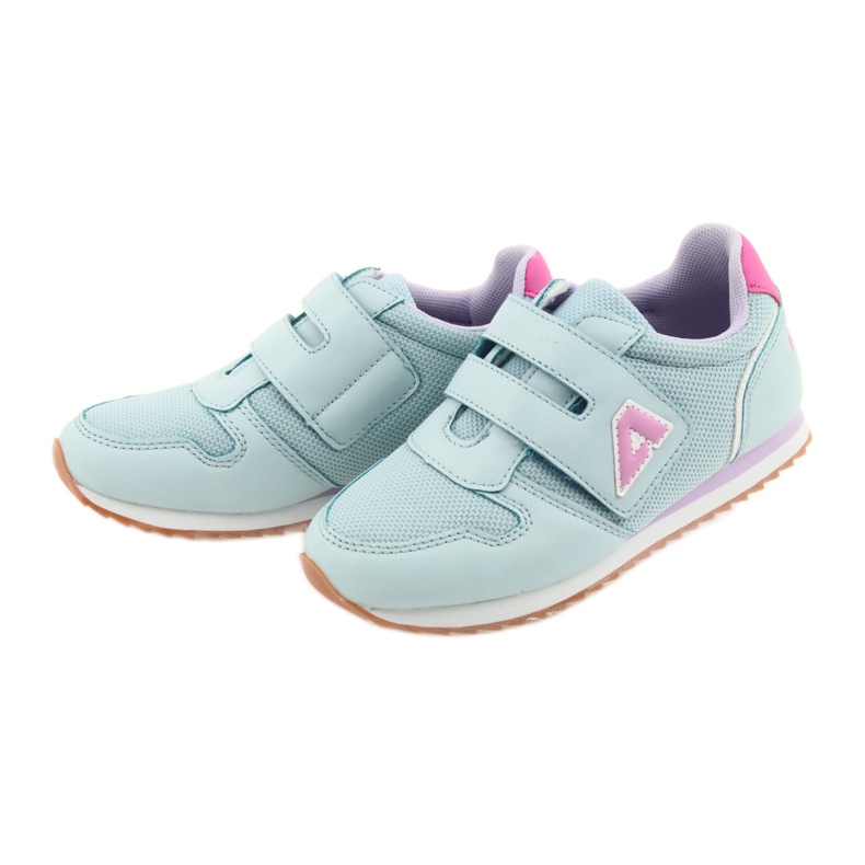 American Club Calzado deportivo americano para niñas jogging violeta azul rosado 3