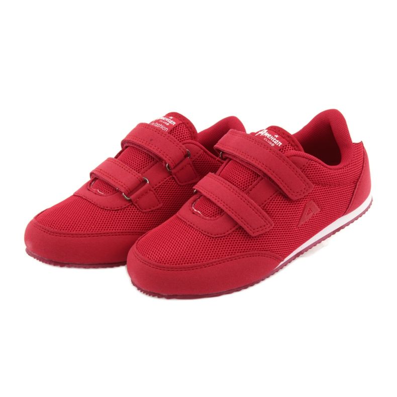 Zapatillas American Club rojas blanco rojo 3