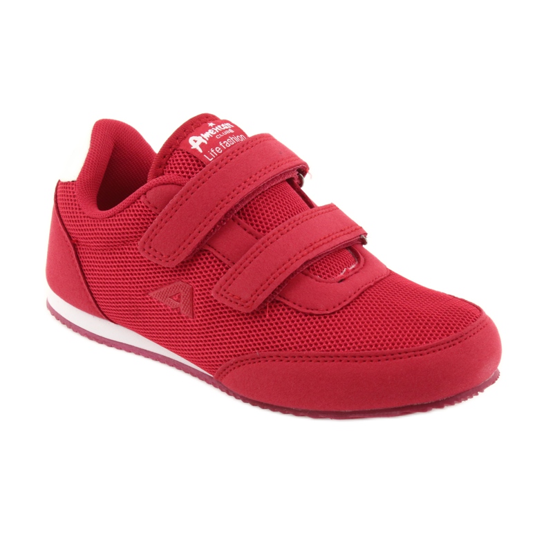 Zapatillas American Club rojas blanco rojo 1