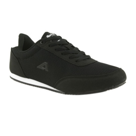 Zapatos deportivos atados American Club blanco negro 1