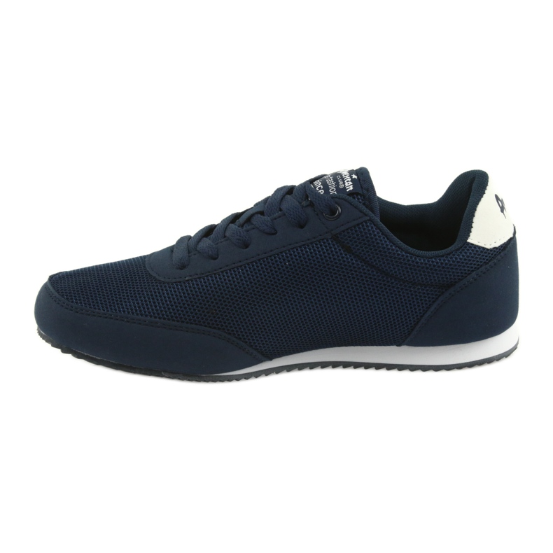 Zapatos deportivos atados American Club blanco azul marino 2