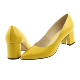 Salón y zapatos para mujer Anis mostaza multicolor 4