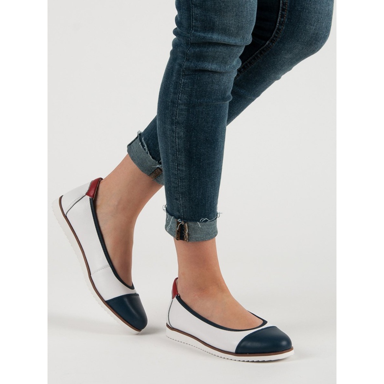 Filippo Cómodas bailarinas de cuero blanco 2 Filippo Cómodas bailarinas de cuero blanco 2