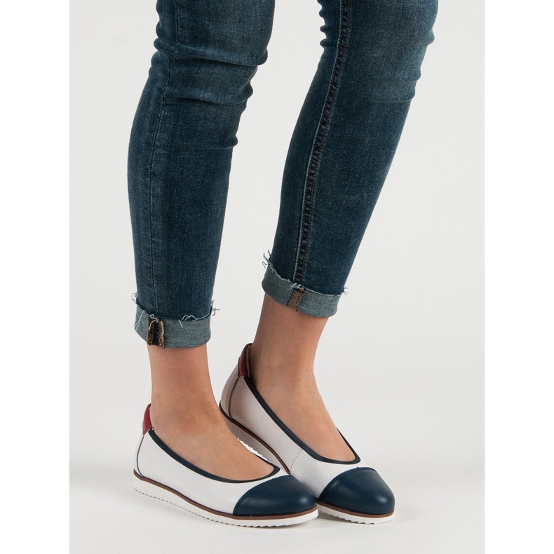 Filippo Cómodas bailarinas de cuero blanco 1 Filippo Cómodas bailarinas de cuero blanco 1