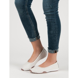 Filippo Bailarinas Piel Calada blanco 1 Filippo Bailarinas Piel Calada blanco 1