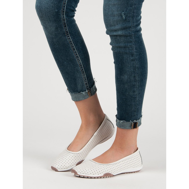 Filippo Bailarinas Piel Calada blanco 1