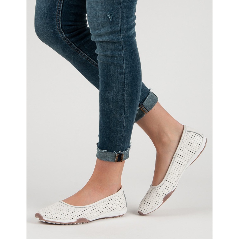 Filippo Bailarinas Piel Calada blanco 2