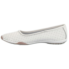 Filippo Bailarinas Piel Calada blanco 4