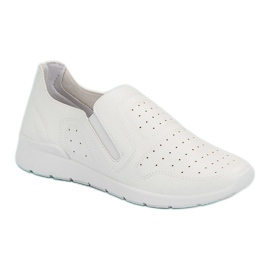 Queen Bee Zapatillas sin cordones ligeras blanco 3