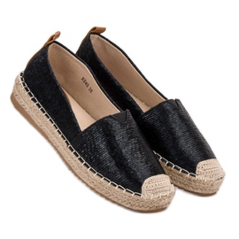 Small Swan Alpargatas Brillantes negro 1