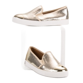 Queen Bee Zapatillas Golden Slip On dorado 6