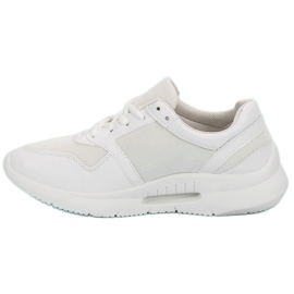 Calzado deportivo con cordones blanco 5