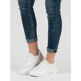 Calzado deportivo con cordones blanco 2 Calzado deportivo con cordones blanco 2