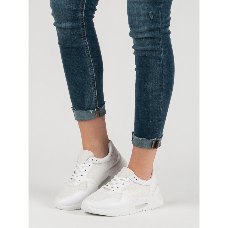 Calzado deportivo con cordones blanco 2 Calzado deportivo con cordones blanco 2