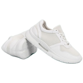 Calzado deportivo con cordones blanco 6