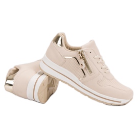 Zapatos deportivos beige 1 Zapatos deportivos beige 1