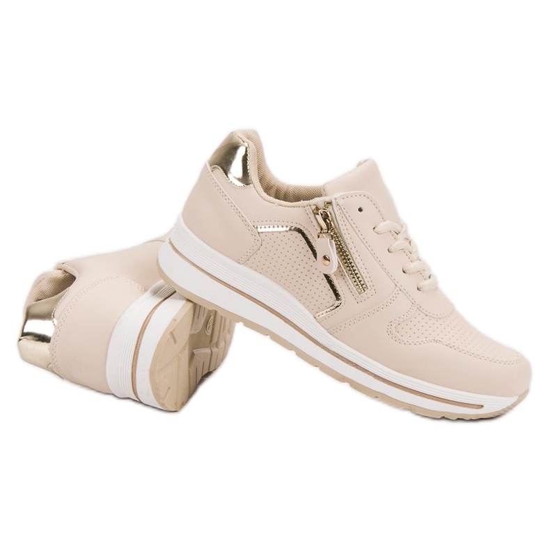 Zapatos deportivos beige 1 Zapatos deportivos beige 1