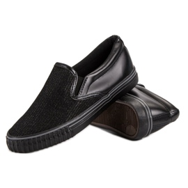 Muto Zapatillas sin cordones negras negro 4