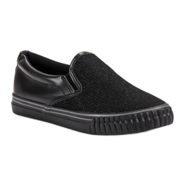 Muto Zapatillas sin cordones negras negro 5