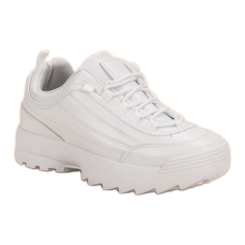 Zapatillas en la plataforma blanco 2