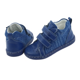 Ren But Zapato niño piel con velcro Ren Mas 1429 azul 5