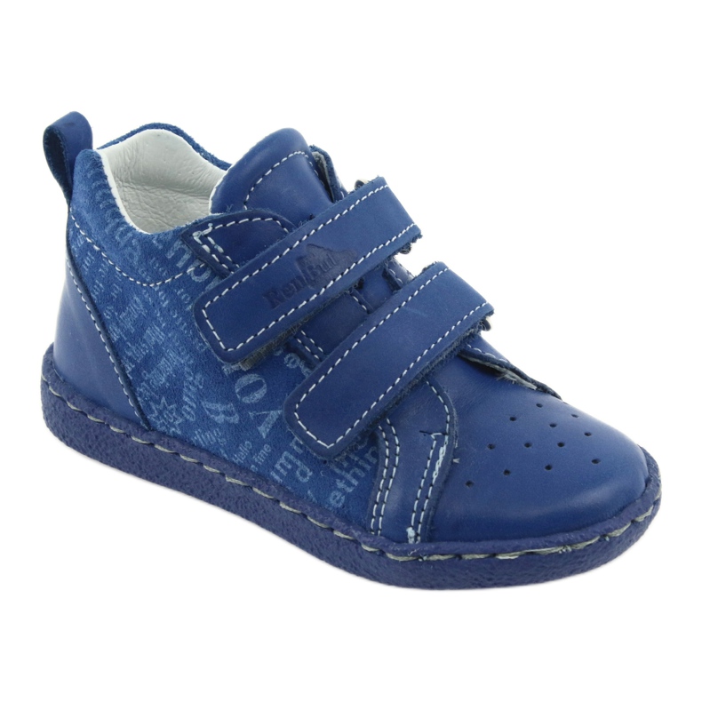 Ren But Zapato niño piel con velcro Ren Mas 1429 azul 1