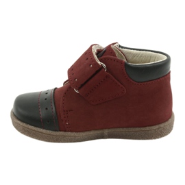 Ren But Chicos de cuero con velcro 1535 Borgoña pero pero rojo 2