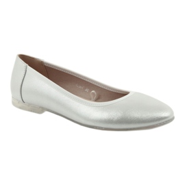 Sergio Leone Silver Women's Ballerinas BL607 plata 1